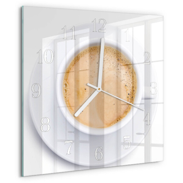 Reloj cuadrado Taza de café