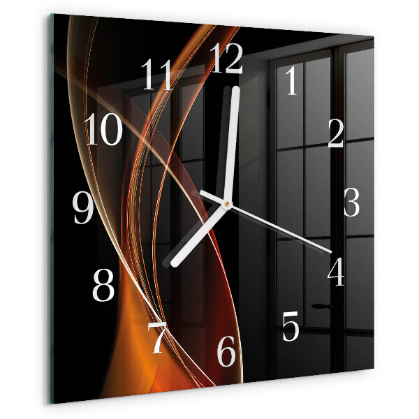 Reloj cuadrado Líneas abstractas