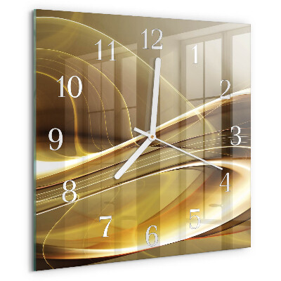 Reloj cuadrado Líneas abstractas