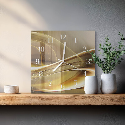 Reloj cuadrado Líneas abstractas
