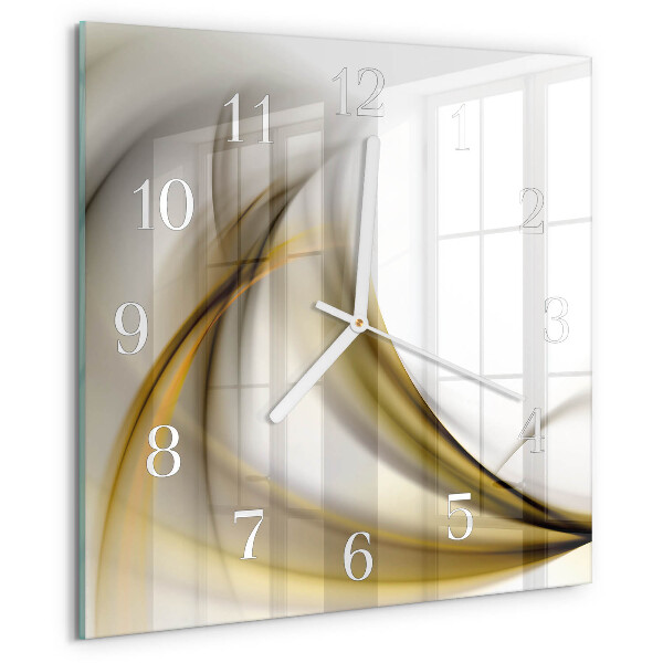 Reloj cuadrado Líneas abstractas