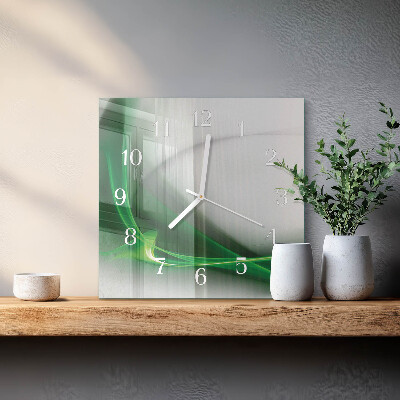 Reloj cuadrado Líneas abstractas