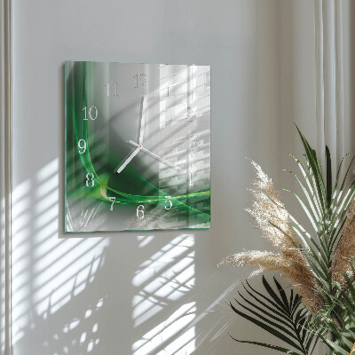Reloj cuadrado Líneas abstractas