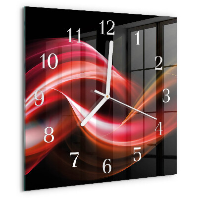 Reloj cuadrado Líneas abstractas