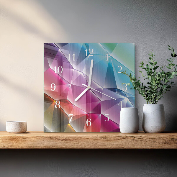 Reloj cuadrado Patrón 3D
