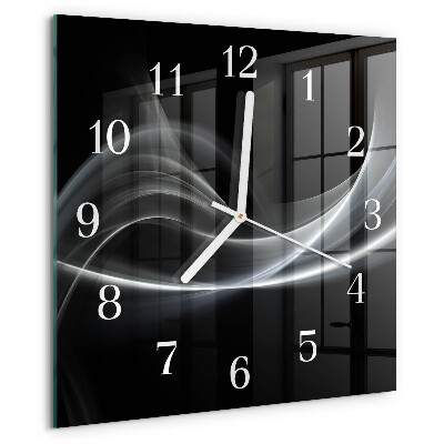 Reloj cuadrado Líneas abstractas