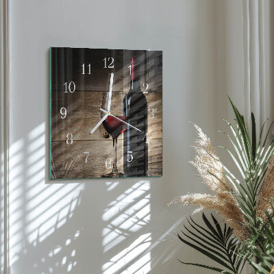 Reloj cuadrado Vino