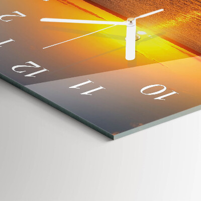 Reloj cuadrado Atardecer