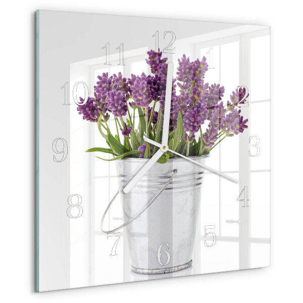 Reloj cuadrado Lavanda