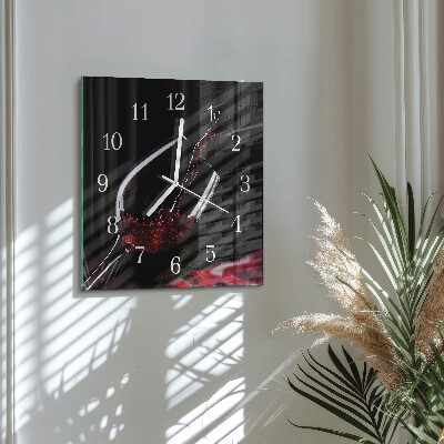 Reloj cuadrado Vino