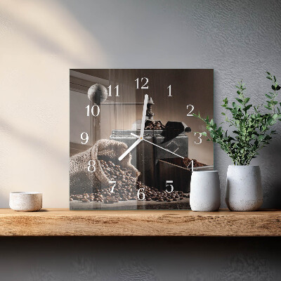 Reloj cuadrado Molinillo de café
