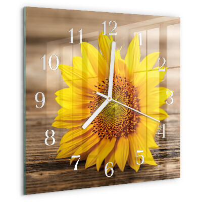 Reloj cuadrado Girasol
