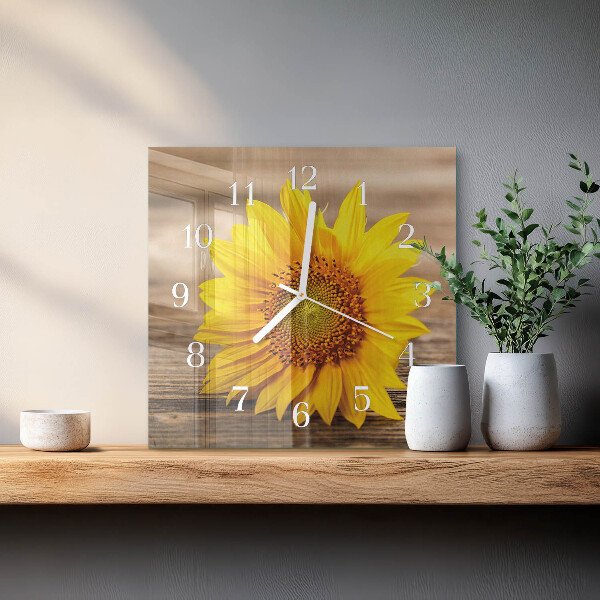 Reloj cuadrado Girasol