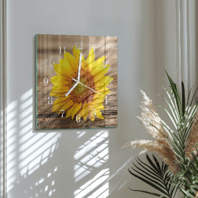 Reloj cuadrado Girasol