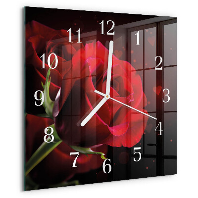 Reloj cuadrado Rosas