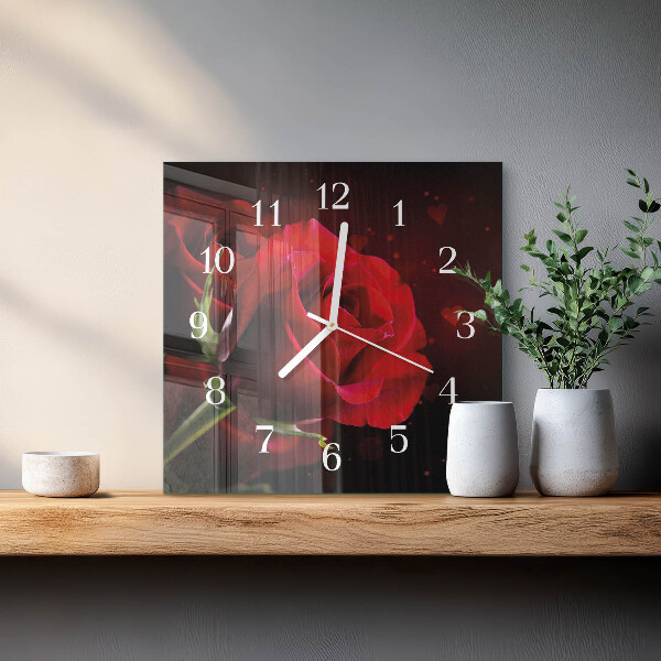 Reloj cuadrado Rosas