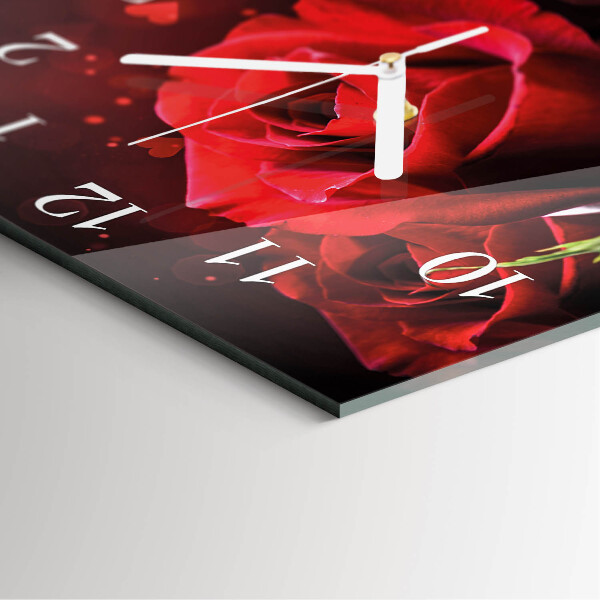 Reloj cuadrado Rosas