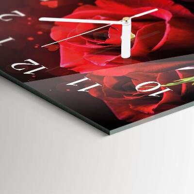 Reloj cuadrado Rosas
