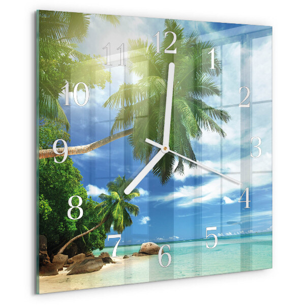 Reloj cuadrado Isla de las palmeras