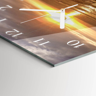 Reloj cuadrado Atardecer