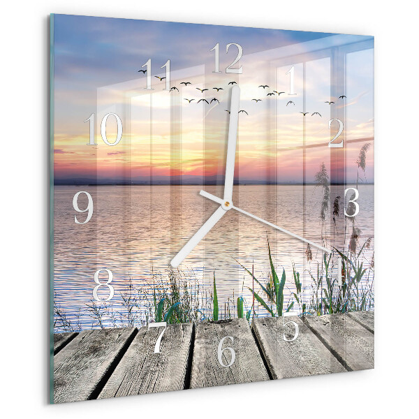 Reloj cuadrado Lago