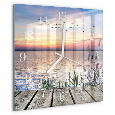 Reloj cuadrado Lago