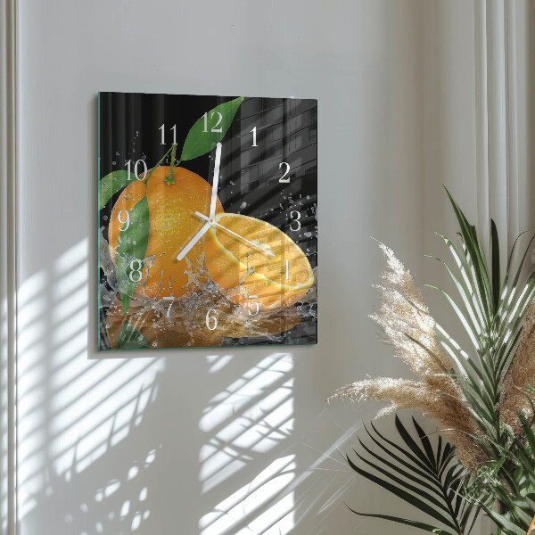 Reloj cuadrado Naranjas
