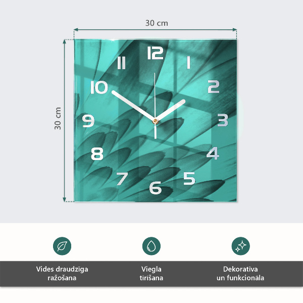 Reloj cuadrado Café