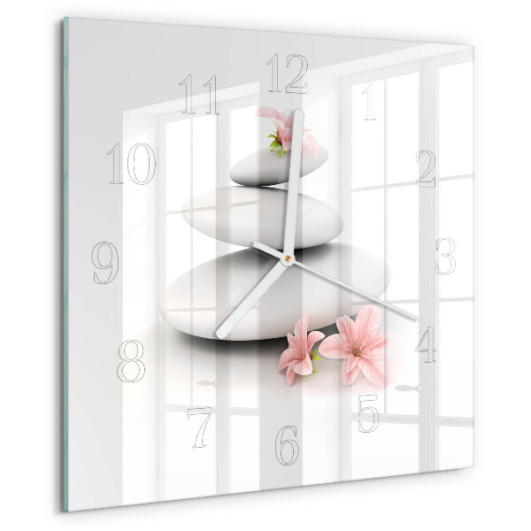 Reloj cuadrado Piedras