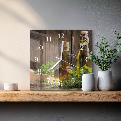 Reloj cuadrado Aceite