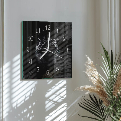 Reloj cuadrado Agua