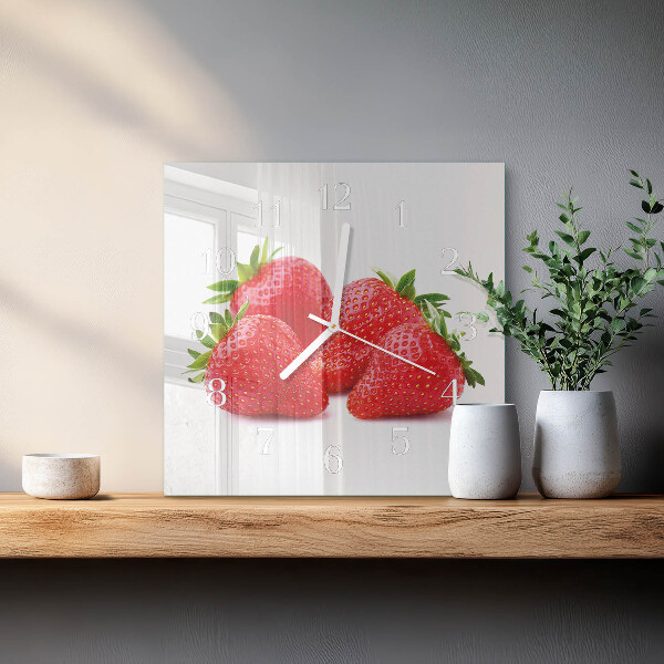 Reloj cuadrado fresas