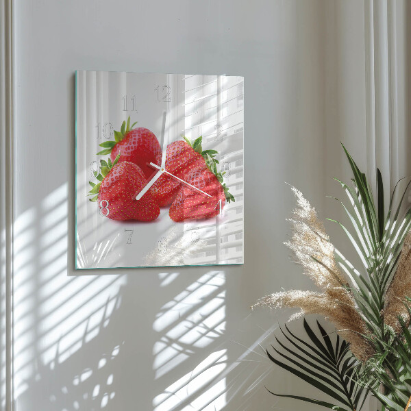 Reloj cuadrado fresas
