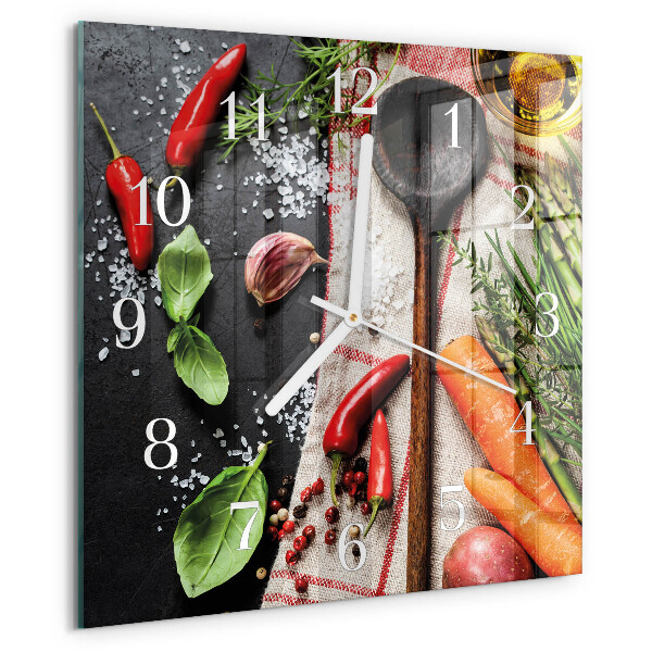 Reloj cuadrado Especias