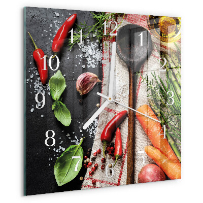 Reloj cuadrado Especias