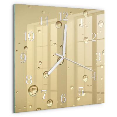 Reloj cuadrado Gotas