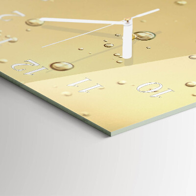 Reloj cuadrado Gotas