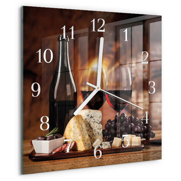 Reloj cuadrado Vino