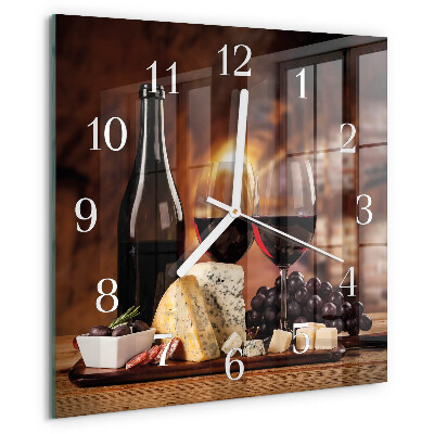 Reloj cuadrado Vino