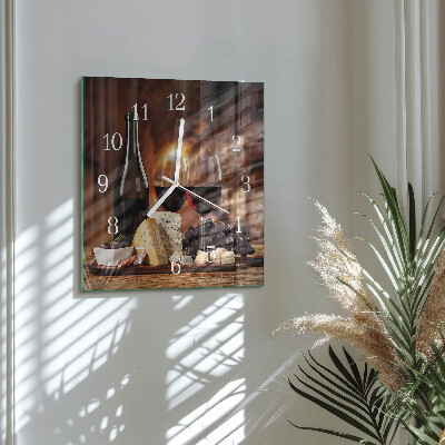 Reloj cuadrado Vino