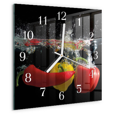 Reloj cuadrado Pimienta