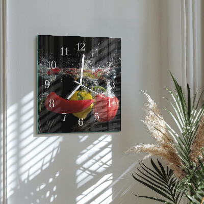 Reloj cuadrado Pimienta