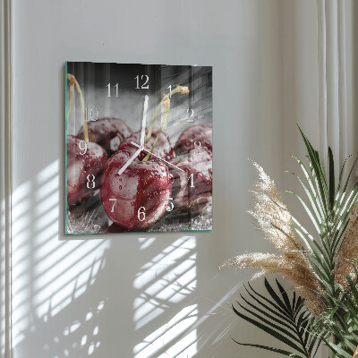 Reloj cuadrado Cereza