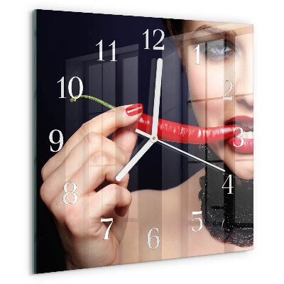 Reloj cuadrado Ají picante