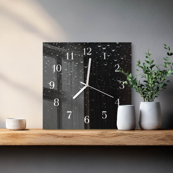 Reloj cuadrado Gotas