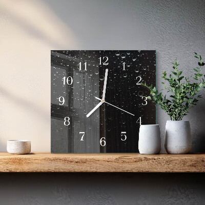 Reloj cuadrado Gotas