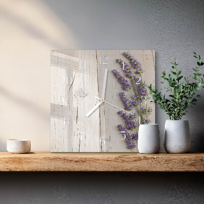 Reloj cuadrado Lavanda
