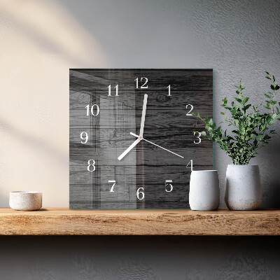 Reloj cuadrado Madera