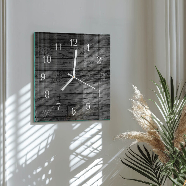 Reloj cuadrado Madera