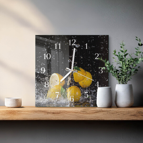 Reloj cuadrado Limones